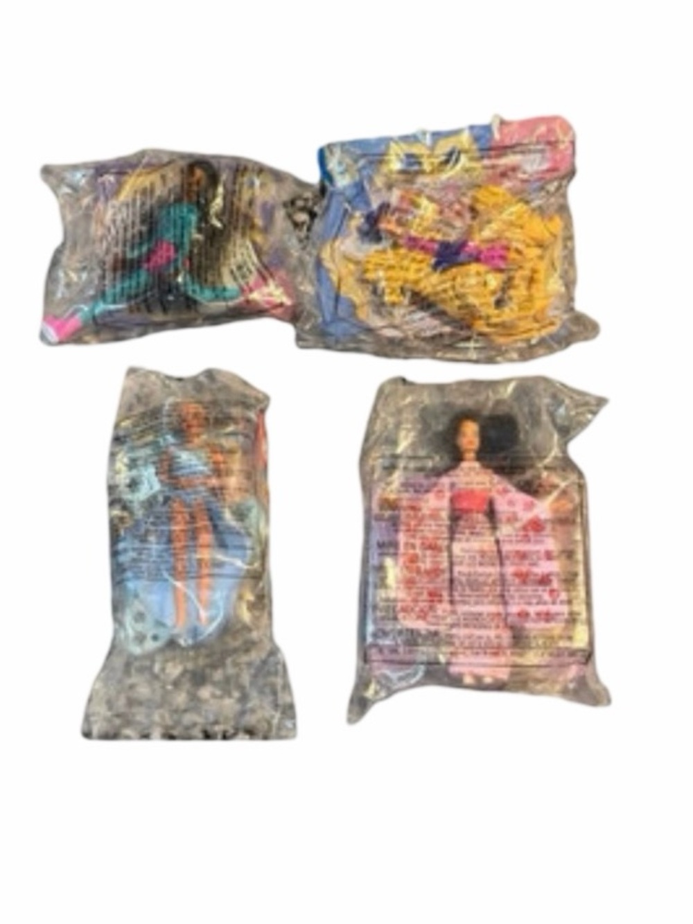 1995 McDonald's Mini Barbie Lot  Of 4